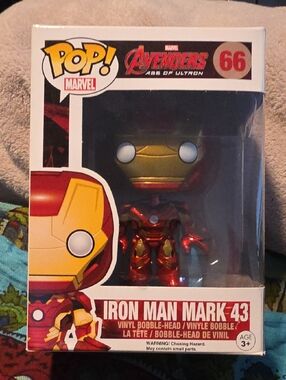 Funko Pop Marvel Iron Man Mark 43 - Red & Gold #66